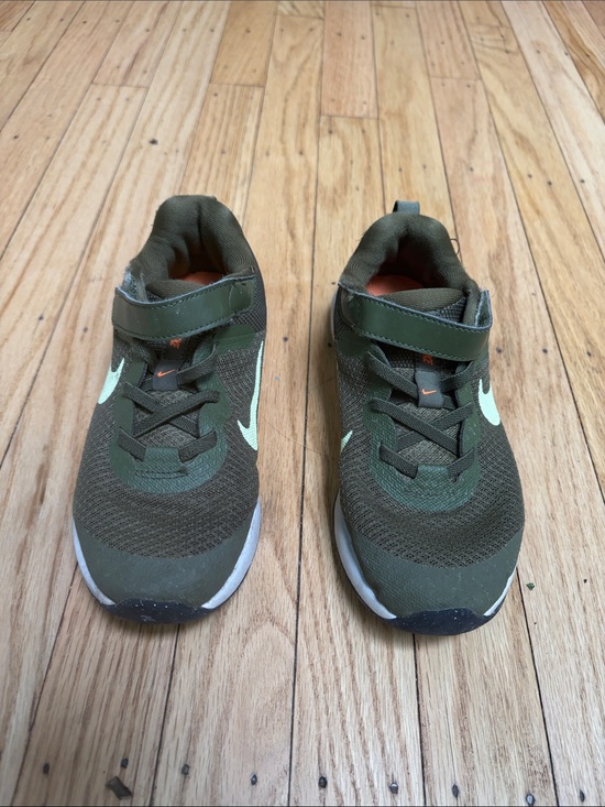 Nike Other - Nike Kids Olive Green Sneakers with Mint Swoosh
